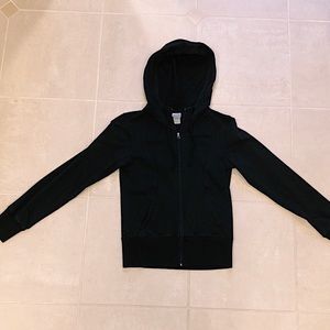 CHAMPION black zip-up hoodie